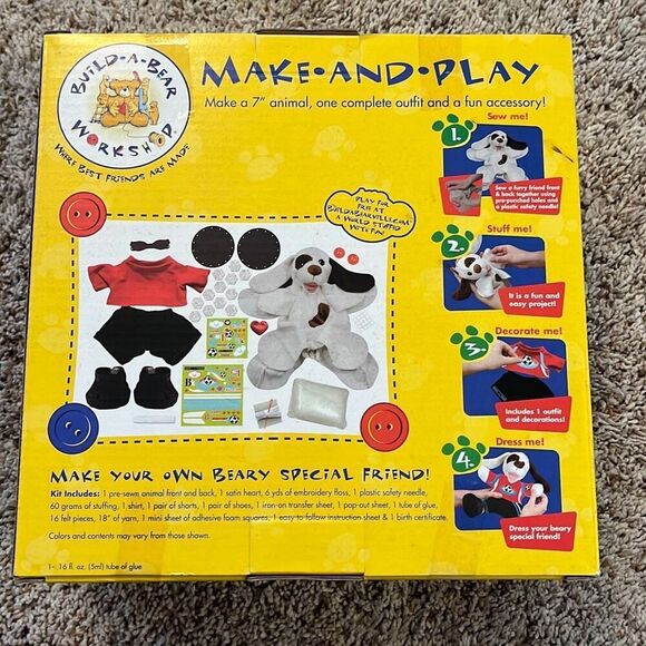 NEW Build A Bear Playful Puppy Sports Soccer Make And Play Kit - Picture 3 of 11